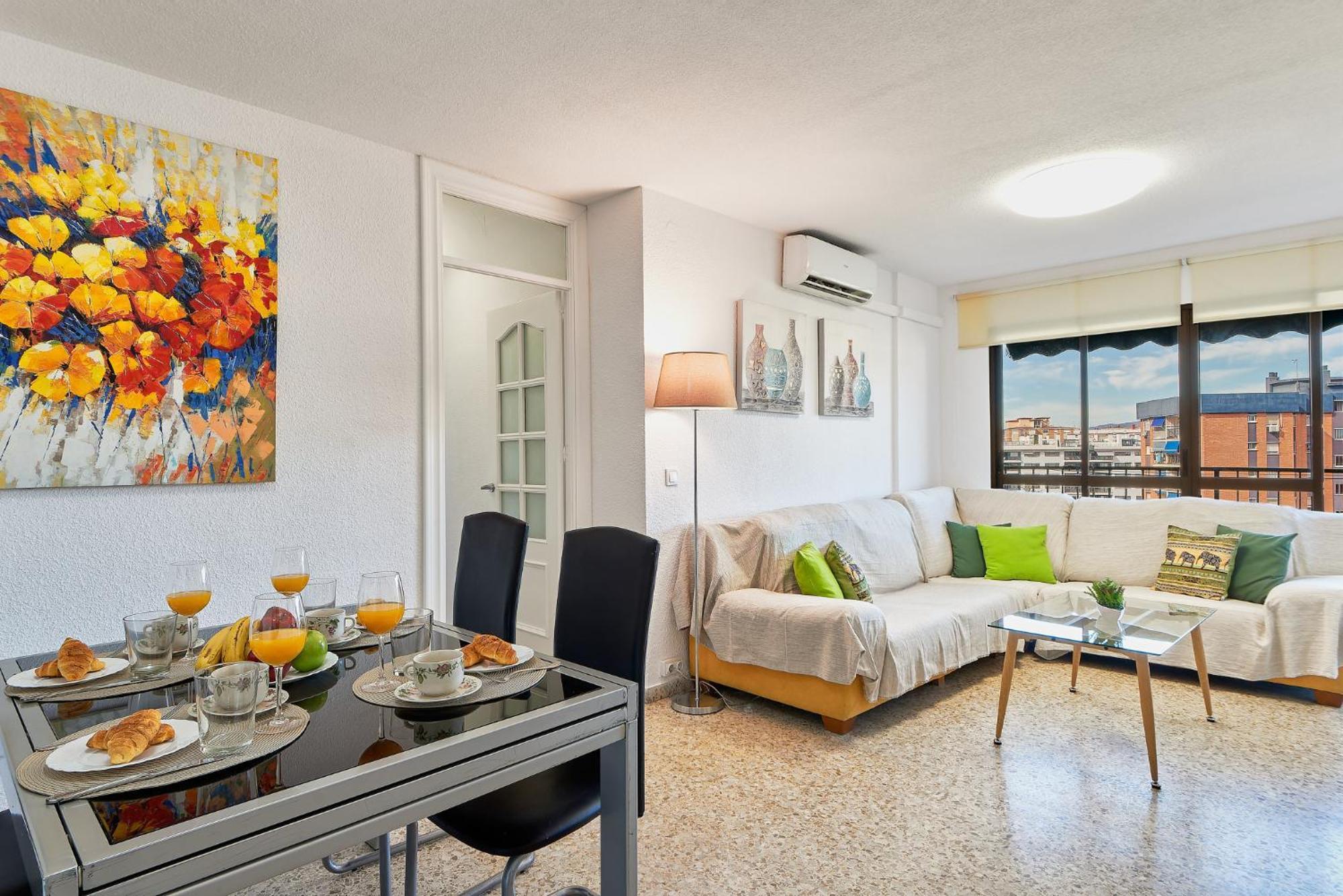 Luminoso Apartamento/ 5 Minutos De La Playa Malaga Luaran gambar