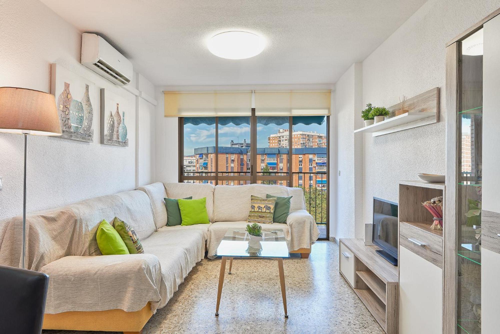Luminoso Apartamento/ 5 Minutos De La Playa Malaga Luaran gambar